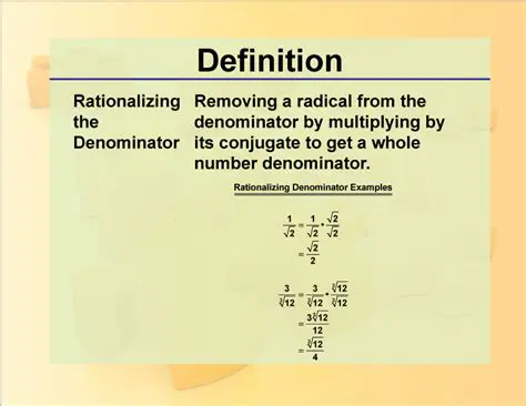 Expressing the Answer with a Rational Denominator