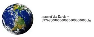 Expressing the Mass of the Earth in Scientific Notation