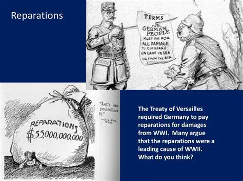 Extensive German reparations to be paid to the Allies