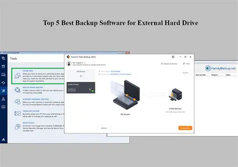 External hard drive software