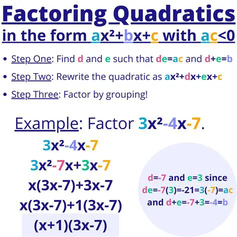 Factoring the Trinomial using the Quadratic Formula