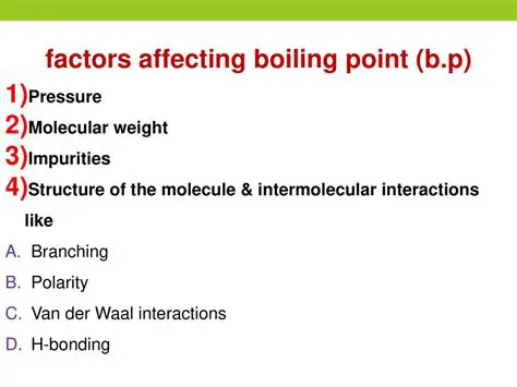 Factors Affecting the Boiling Point