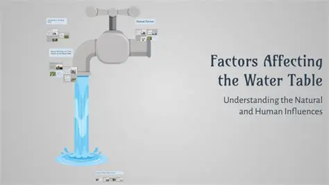 Factors Affecting the Water Table