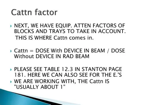 Factors Constant for Both Trays