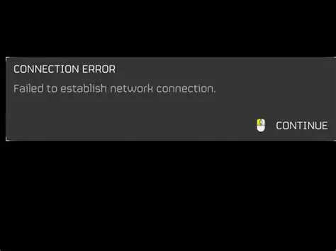 Failed to establish a connection