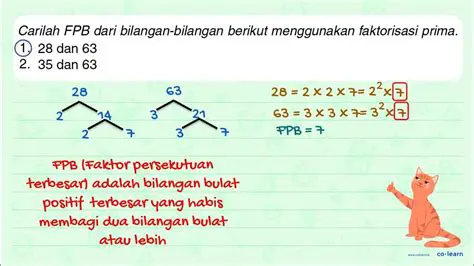 Faktorisasi Prima Bilangan 35 dan 75