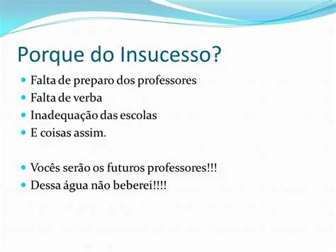 Falta de preparo dos professores