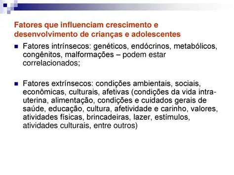 Fatores de desenvolvimento