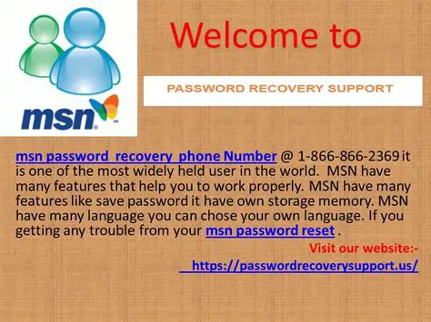 Features and Benefits of MSN Password