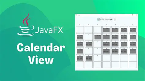 Features of a Java Calendar Component
