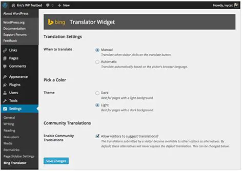 Features of Bing Translator Plugin