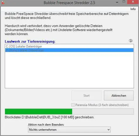 Features of Bubble FreeSpace Shredder