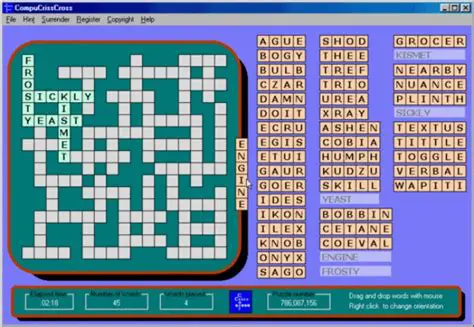 Features of CompuCrissCross