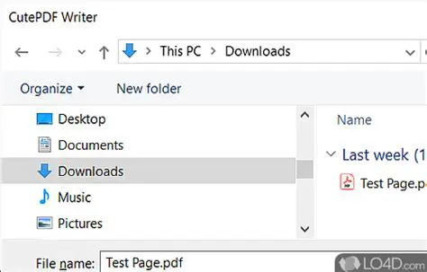 Features of CutePDF Writer