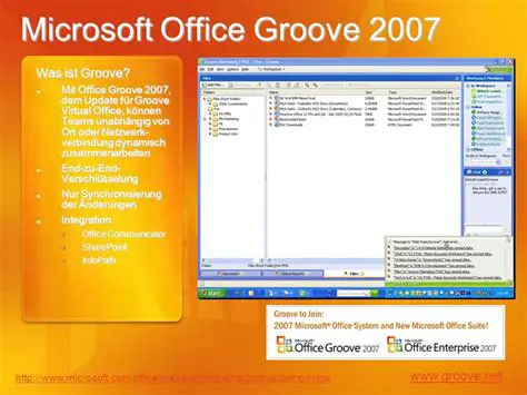 Features of Groove Virtual Office