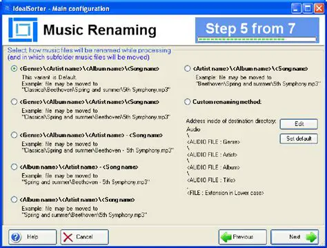Features of Ideal MP3 Music Sorter