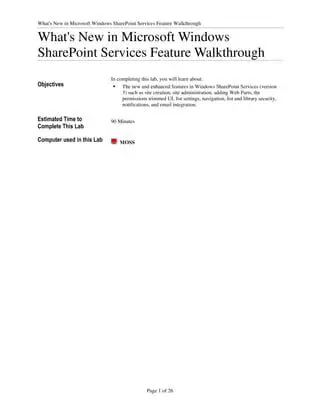 Features of Imtech Microsoft Windows SharePoint Services Dynamic Help
