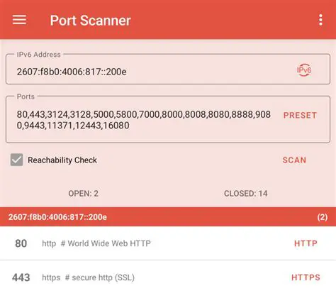 Features of IP Port Scanner