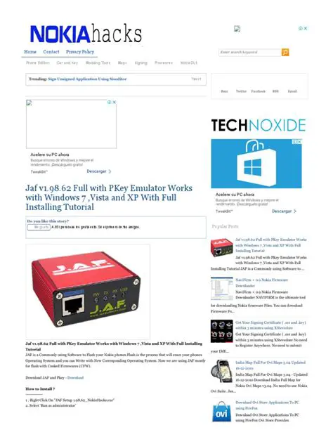 Features of JAF PKEY Emulator