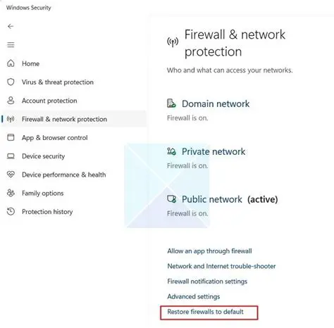 Features of LD2000 Windows Firewall Settings