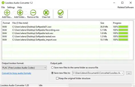 Features of Lossless Audio Converter