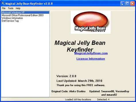 Features of Magical Jelly Bean Keyfinder