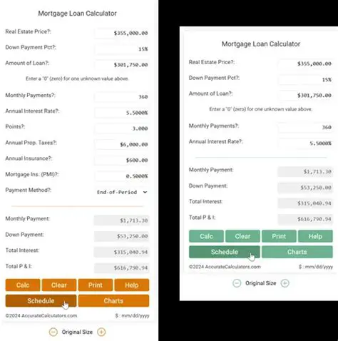 Features of Mortgage Loan Calculator Plus