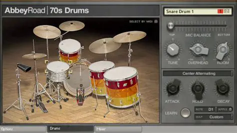 Features of Native Instruments Abbey Road 70s Drummer