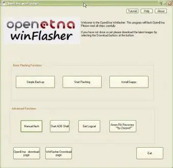 Features of OpenEtna Winflasher