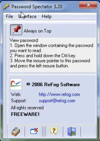 Features of Password Spectator