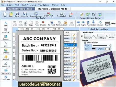 Features of PrintShop Mail Barcode Fonts