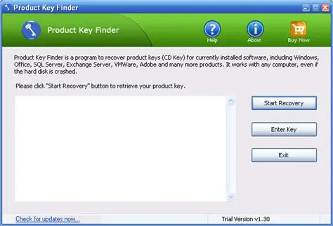 Features of Product Key Finder 2011