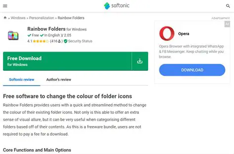 Features of Rainbow Folders
