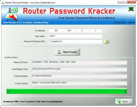 Features of Router Password Kracker