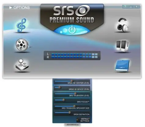 Features of SRS Premium Sound for Eee Top