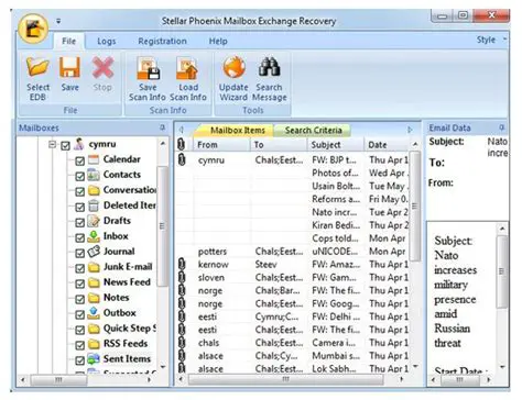 Features of Stellar Phoenix Mailbox Exchange Desktop