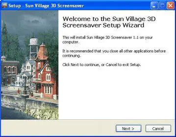 Features of Sun Village 3D Screensaver