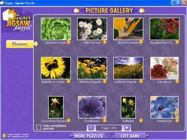 Features of Super Jigsaw Flowers
