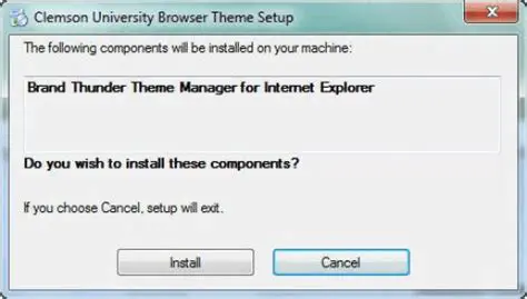 Features of the Clemson University Browser Theme