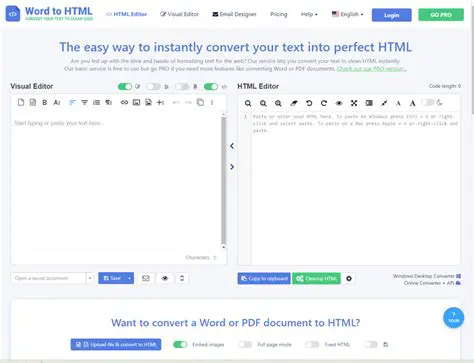 Features of the Easy Text to HTML Converter