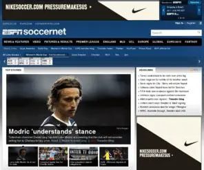 Features of the ESPN Soccernet Toolbar