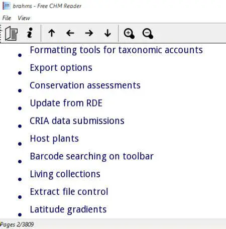 Features of the Free CHM Reader