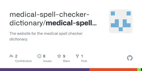 Features of the Free Medical Spell Checker