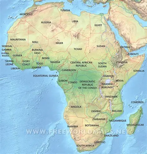 Features of the Map of Africa
