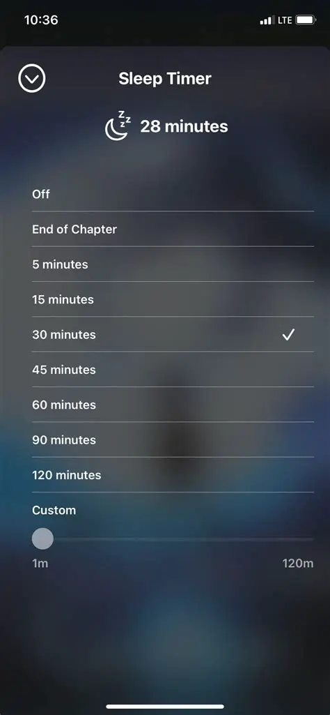 Features of the Movie Sleep Timer