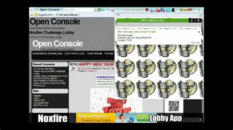 Features of the Noxfire Challenge Lobby Toolbar