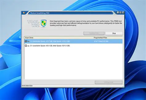 Features of Toolwiz Smart Defrag