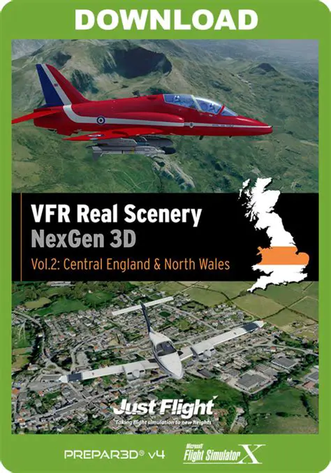 Features of VFR Real Scenery Demo 2