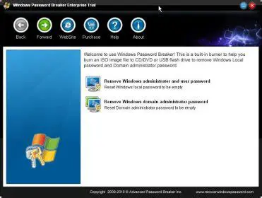 Features of Windows Password Breaker Enterprise Trial