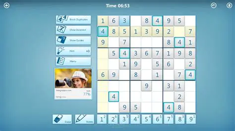 Features of Windows Sudoku